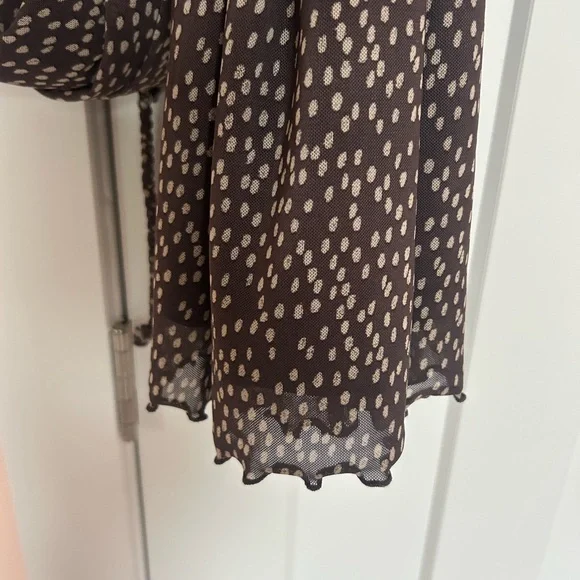 Kirious Los Angeles spaghetti strap brown/ tan dress midi length - Picture 4 of 8